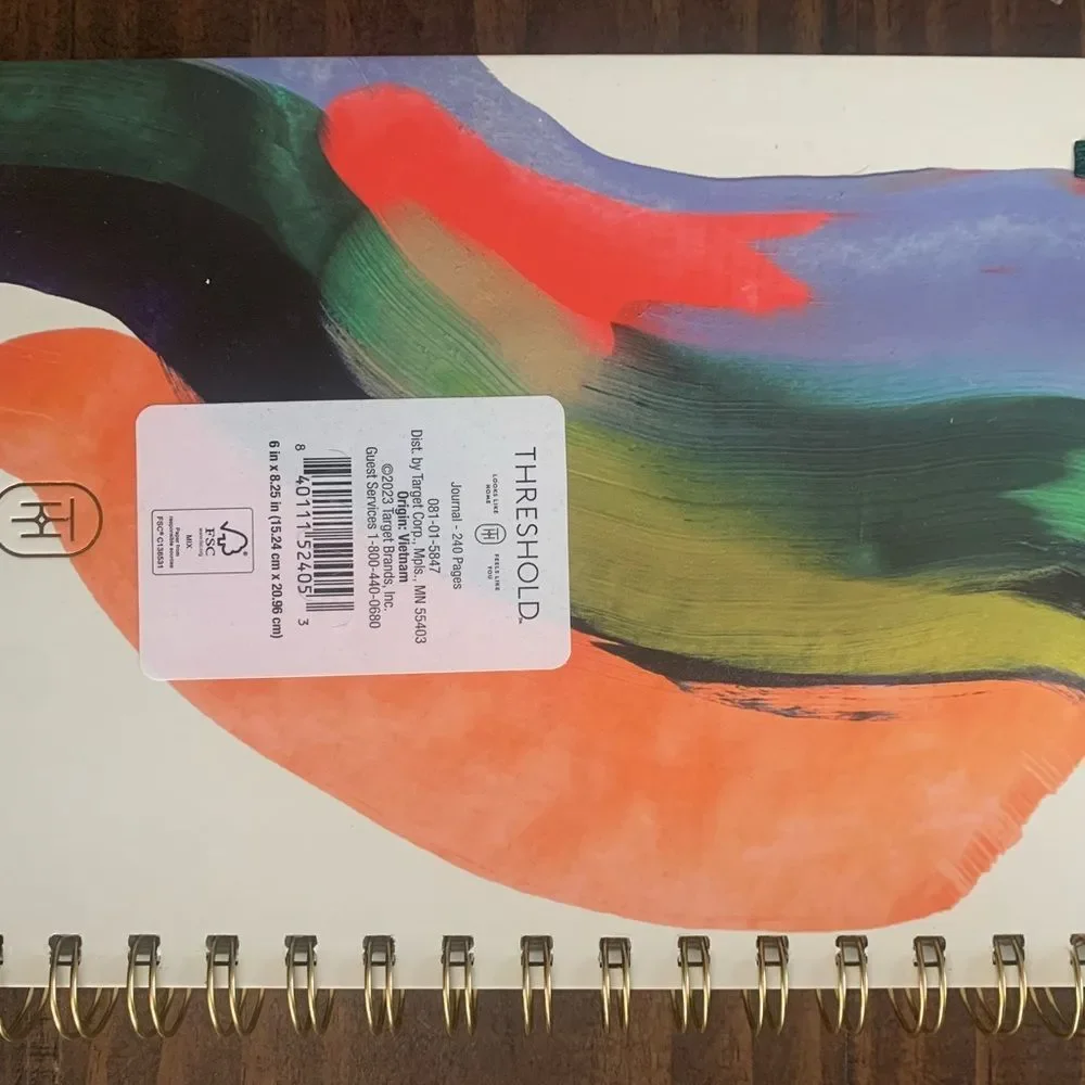 Threshold Abstract Brushstroke Journal Hard Cover